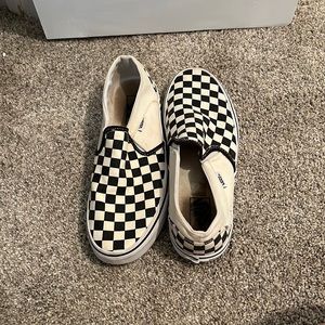 Black and white checkered vans
